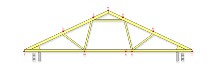 Satteldach-Trockenbodenbinder