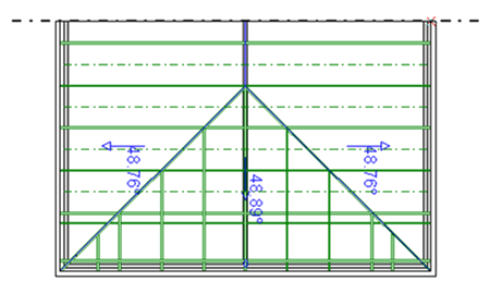 Walmdachkonstruktion