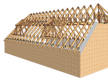 Sprkonstruktion med kviste i 3D